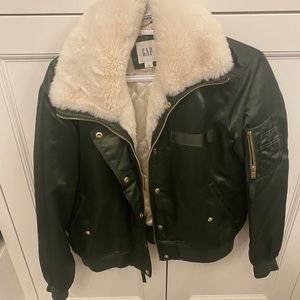 Gap fur bomber jacket